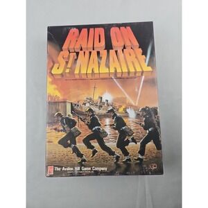 Raid On St Nazaire-(Avalon Hill, 1987) Solitaire WWII Partially Punch Full Game